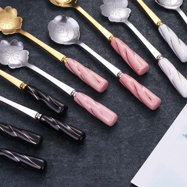 spoons 1pcs cherry blossoms stainless steel tea coffee spoon teaspoons ice cream sugar flatware gold kitchen tableware
spoons 1pcs cherry blossoms stainless steel tea coffee spoon teaspoons ice cream sugar flatware gold kitchen tableware