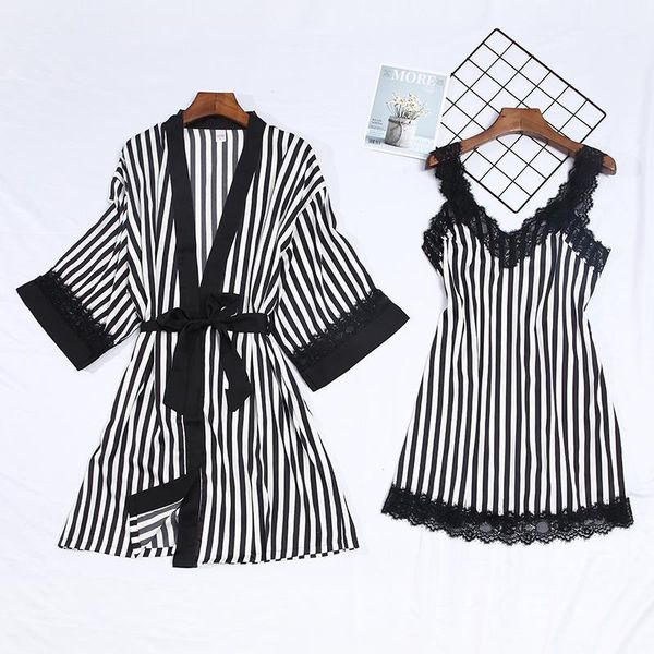 night gown with robe silk pajamas dress satin 2 piece sleepwear sets lounge wear sleep long sleeve nightgown women home clothes, Black;red
night gown with robe silk pajamas dress satin 2 piece sleepwear sets lounge wear sleep long sleeve nightgown women home clothes, Black;red
