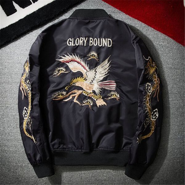 2021 new european and american fashion personality flying dragon embroidery flight jacket men's hip hop baseball clothes f2rt, Black;brown
2021 new european and american fashion personality flying dragon embroidery flight jacket men's hip hop baseball clothes f2rt, Black;brown