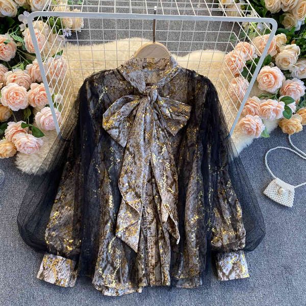 women's blouses & shirts retro loop of vintage snakeskin standard female shirts autumn shirt o mesh lantern jacket casual outwear ez5t, White
women's blouses & shirts retro loop of vintage snakeskin standard female shirts autumn shirt o mesh lantern jacket casual outwear ez5t, White