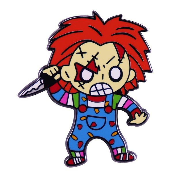 pins, brooches cult of chucky evil doll for child's play brooch pins enamel metal badges lapel pin jackets fashion jewelry accessories, Gray
pins, brooches cult of chucky evil doll for child's play brooch pins enamel metal badges lapel pin jackets fashion jewelry accessories, Gray