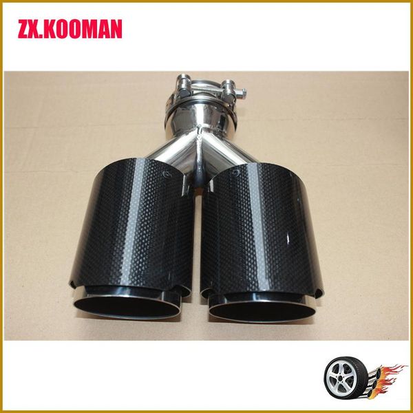 manifold & parts 1pcs carbon fiber exhaust tip y style glossy universal dual pipe with ak
manifold & parts 1pcs carbon fiber exhaust tip y style glossy universal dual pipe with ak