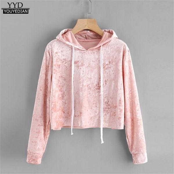 hoodies women autumn sweatshirt pink velvet long sleeve cropped hoodie sweatshirts jumper pullover sudaderas de mujer 201102, Black
hoodies women autumn sweatshirt pink velvet long sleeve cropped hoodie sweatshirts jumper pullover sudaderas de mujer 201102, Black