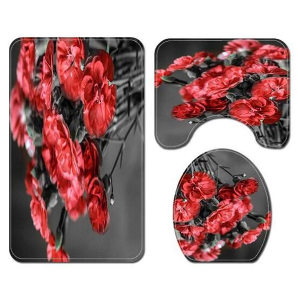 bath accessory set 3pcs/set flannel simple black white red digital printing bathroom mat 45*75cm
bath accessory set 3pcs/set flannel simple black white red digital printing bathroom mat 45*75cm