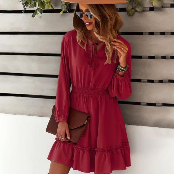 casual dresses 2021 spring autumn women short dress ladies vintage elegant long sleeve high waist slim holiday, Black;gray
casual dresses 2021 spring autumn women short dress ladies vintage elegant long sleeve high waist slim holiday, Black;gray