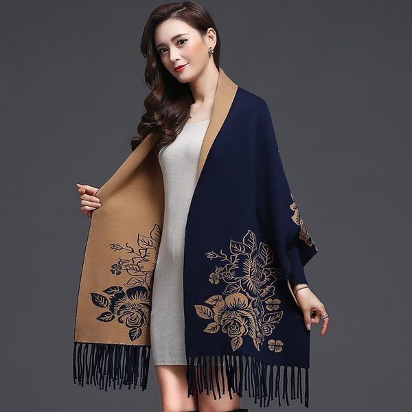 scarves women fashion wedding tassel knitted jacquard shawl wrap retro plus size warm cardigan poncho cape winter sweater coat mujer, Blue;gray
scarves women fashion wedding tassel knitted jacquard shawl wrap retro plus size warm cardigan poncho cape winter sweater coat mujer, Blue;gray