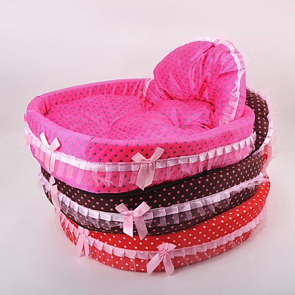 new cute dot pet cat dog princess bed red dogs pad puppy small size chihuahua sweet pet kennels lace ruffle lovely soft bed
new cute dot pet cat dog princess bed red dogs pad puppy small size chihuahua sweet pet kennels lace ruffle lovely soft bed
