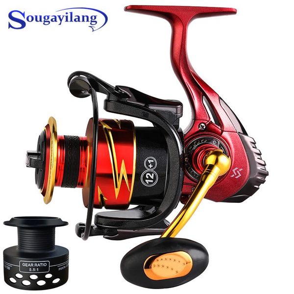 baitcasting reels sougayilang 1000-5000 size metal fishing reel 12+1bb 5.5:1 spinning with spare spool tackle
baitcasting reels sougayilang 1000-5000 size metal fishing reel 12+1bb 5.5:1 spinning with spare spool tackle