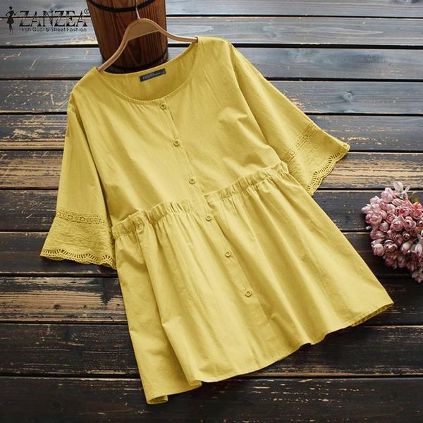 women's blouses & shirts crochet retro ol blouse lace patchowork ruffle shirt zanzea women casual solid short sleeve o neck holiday ov, White
women's blouses & shirts crochet retro ol blouse lace patchowork ruffle shirt zanzea women casual solid short sleeve o neck holiday ov, White