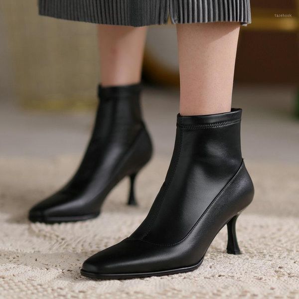 boots 2022 elegant thin high heel vintage leather anke fashion slip on black green short atumn winter square toe shoes
boots 2022 elegant thin high heel vintage leather anke fashion slip on black green short atumn winter square toe shoes