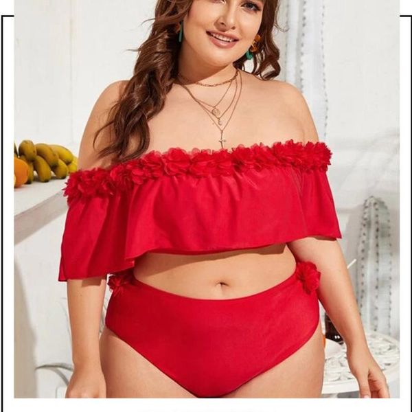 ruffle 2 pieces swimsuit women plus size solid swimwear female lace monokini vintage bathing suit off shoulder bathing suit 2021
ruffle 2 pieces swimsuit women plus size solid swimwear female lace monokini vintage bathing suit off shoulder bathing suit 2021