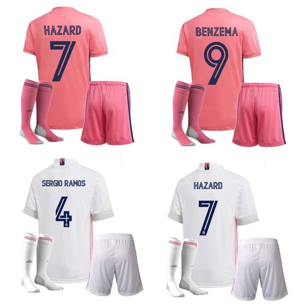 2020 2021 real madrid soccer jersey kits uniforms 20/21 sergio ramos hazard benzema modric camiseta de futbol football shirt set +socks, Black
2020 2021 real madrid soccer jersey kits uniforms 20/21 sergio ramos hazard benzema modric camiseta de futbol football shirt set +socks, Black