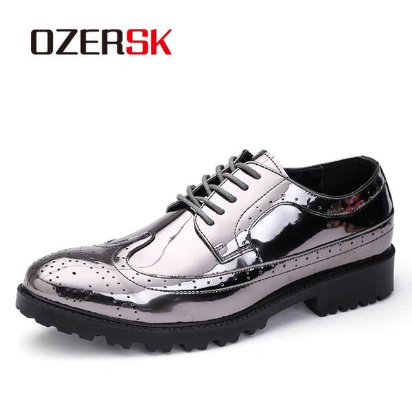 dress shoes ozersk brand leather men's oxford retro carved bullock men formal business reflective large size 38-47, Black
dress shoes ozersk brand leather men's oxford retro carved bullock men formal business reflective large size 38-47, Black