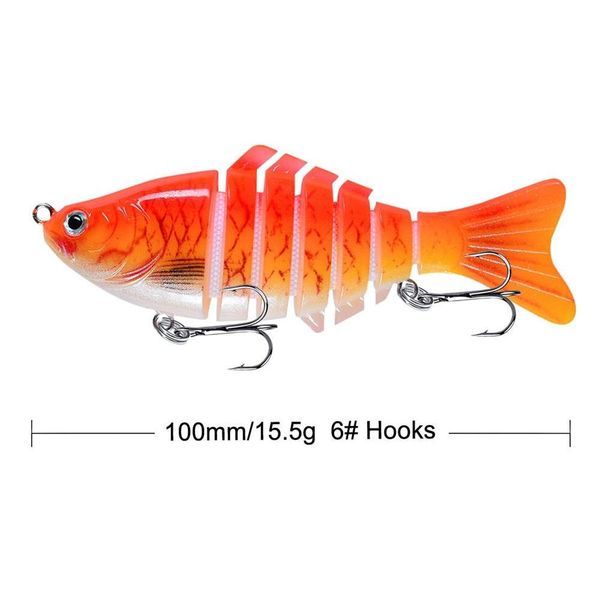 1pcs 15 color 10cm 15.5g multi-section fishing hooks fishhooks 6# hook plastic hard baits & lures pesca fishing tac jllied sport77777
1pcs 15 color 10cm 15.5g multi-section fishing hooks fishhooks 6# hook plastic hard baits & lures pesca fishing tac jllied sport77777