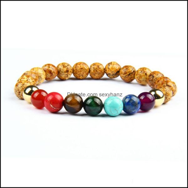 beaded, strands bracelets chakra healing yoga meditation bracelet 8mm yellow stone with 7 colors and gold copper beads stretch jewelry drop, Black
beaded, strands bracelets chakra healing yoga meditation bracelet 8mm yellow stone with 7 colors and gold copper beads stretch jewelry drop, Black
