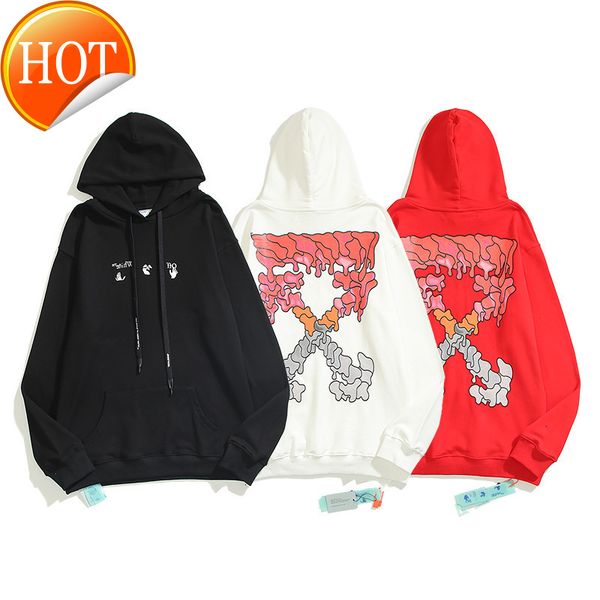 off style autumn winter new co branded gradient dissolved red orange arrstyle print white hoodie for men and women, Black
off style autumn winter new co branded gradient dissolved red orange arrstyle print white hoodie for men and women, Black