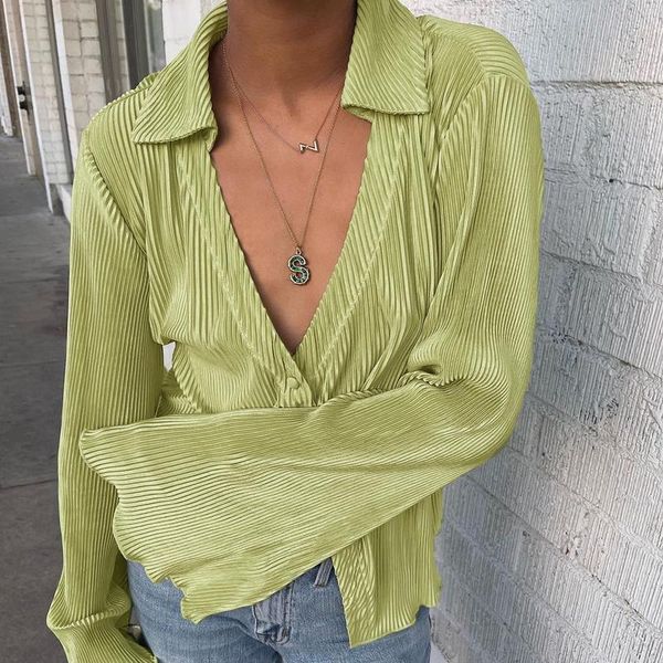 women's blouses & shirts 2021 green vintage flare sleeve blouse shirt spring casual single breasted women summer loose turn down collar, White
women's blouses & shirts 2021 green vintage flare sleeve blouse shirt spring casual single breasted women summer loose turn down collar, White