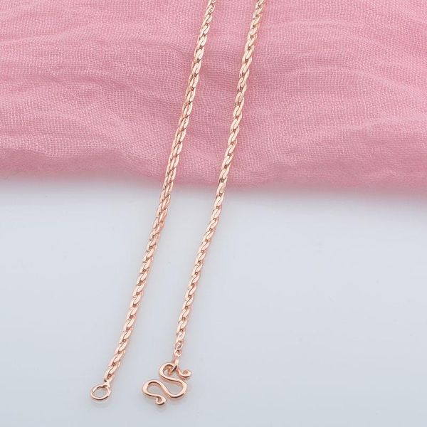 chains 2mm 50cm women rose gold color link rope chain necklace(no red box), Silver
chains 2mm 50cm women rose gold color link rope chain necklace(no red box), Silver