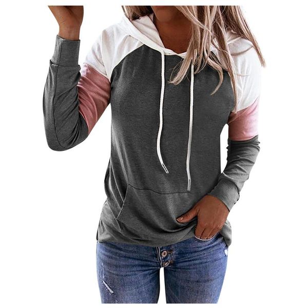 women's hoodies & sweatshirts patchwork drawsting women autumn fashion casual sweatshirt oversized long sleeve sport hooded female mol, Black
women's hoodies & sweatshirts patchwork drawsting women autumn fashion casual sweatshirt oversized long sleeve sport hooded female mol, Black