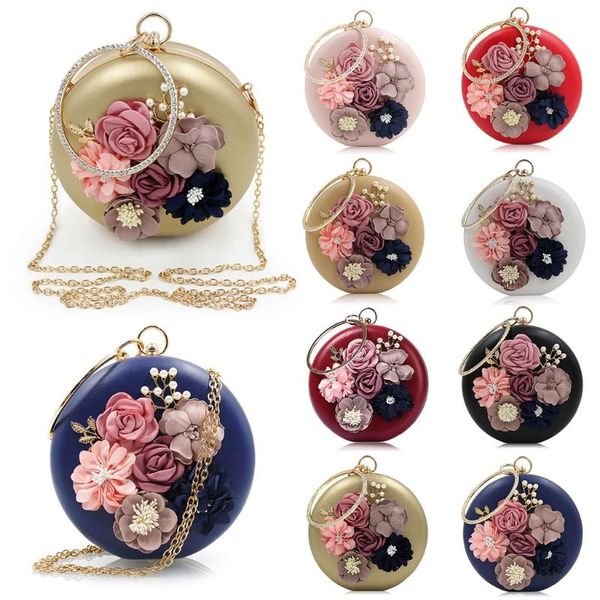 evening bags chic women bag round flower dinner party wedding clutch shoulder handbag 50ld
evening bags chic women bag round flower dinner party wedding clutch shoulder handbag 50ld