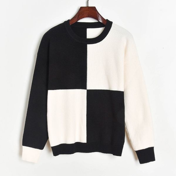 women's sweaters sueter mujer korean women and pullovers autumn winter jumper white black color block round neck sweater x3eg
women's sweaters sueter mujer korean women and pullovers autumn winter jumper white black color block round neck sweater x3eg