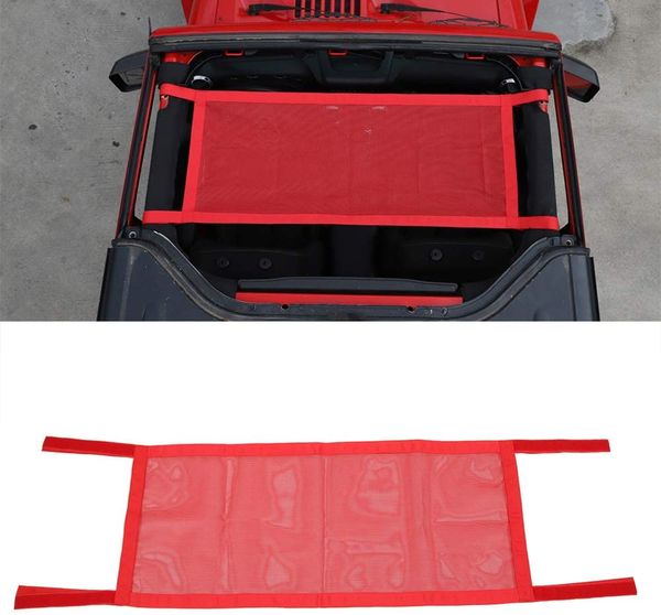 car multifunction roof net hammock network cargo mesh sunshade for jeep wrangler tj jk jl gladiator jt
car multifunction roof net hammock network cargo mesh sunshade for jeep wrangler tj jk jl gladiator jt