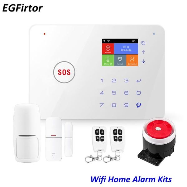 alarm systems 2.4 inch tft screen wifi gsm home burglar kits wireless security system motion detector app control
alarm systems 2.4 inch tft screen wifi gsm home burglar kits wireless security system motion detector app control