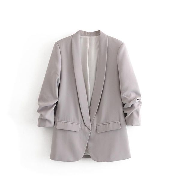 women's suits & blazers spring autumn fashion non-buttons pleated sleeves slim suit jacket multicolor, White;black
women's suits & blazers spring autumn fashion non-buttons pleated sleeves slim suit jacket multicolor, White;black