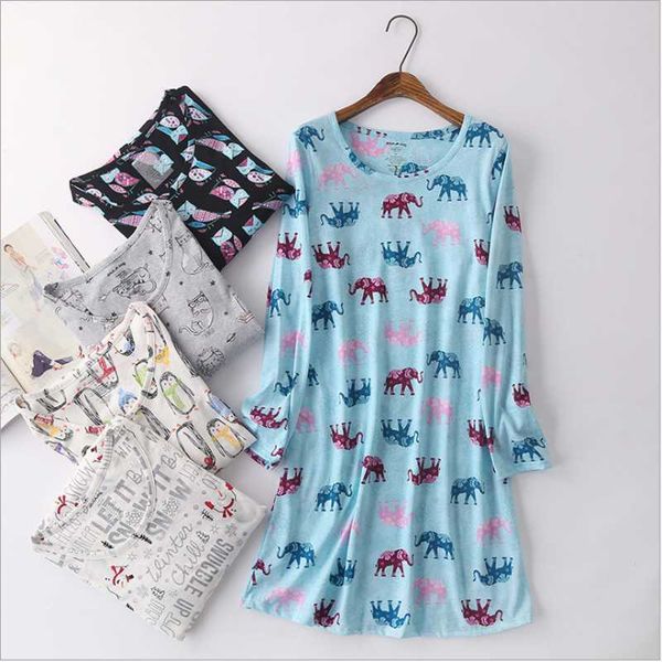 women's sleepwear 2021 spring female casual cartoon sleep dress ladies 100% cotton nightgown women long sleeve round collar plus size s, Black;red
women's sleepwear 2021 spring female casual cartoon sleep dress ladies 100% cotton nightgown women long sleeve round collar plus size s, Black;red