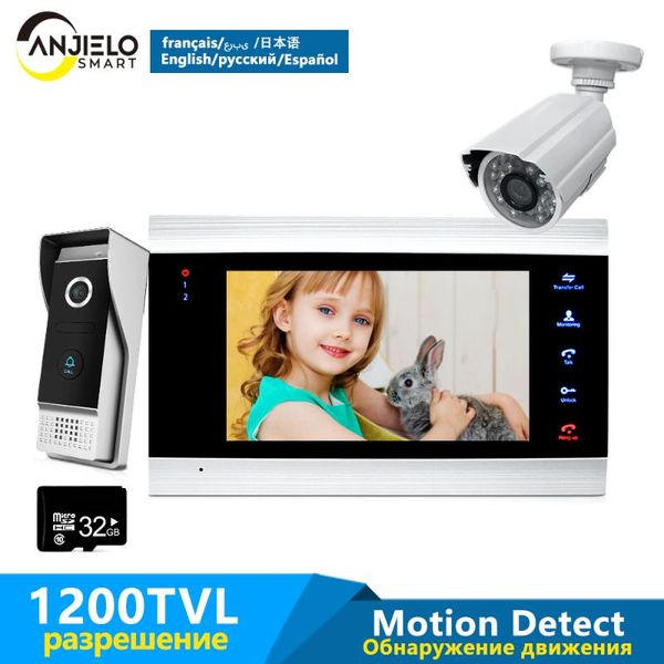 7'' video door phone doorbell intercom access control system motion detection +extra 1200tvl outdoor camera + 32g memory sd card
7'' video door phone doorbell intercom access control system motion detection +extra 1200tvl outdoor camera + 32g memory sd card