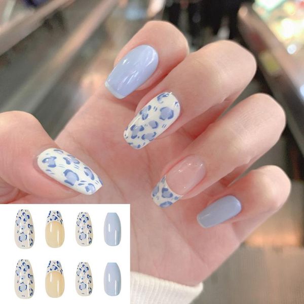 false nails 24pcs/box blue full cover coffin manicure tool short ballerina nail tip tips fake wearable, Red;gold
false nails 24pcs/box blue full cover coffin manicure tool short ballerina nail tip tips fake wearable, Red;gold