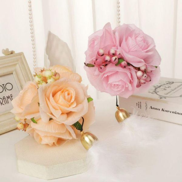 decorative flowers & wreaths artificial rose soft touch fake flower kissing ball wedding hanging ribbon fabric valentine's day home deco
decorative flowers & wreaths artificial rose soft touch fake flower kissing ball wedding hanging ribbon fabric valentine's day home deco