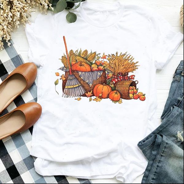 women lady cartoon clothing pumpkin thanksgiving fall halloween tshirt shirt clothes graphic female t tee womens t shirt, White
women lady cartoon clothing pumpkin thanksgiving fall halloween tshirt shirt clothes graphic female t tee womens t shirt, White