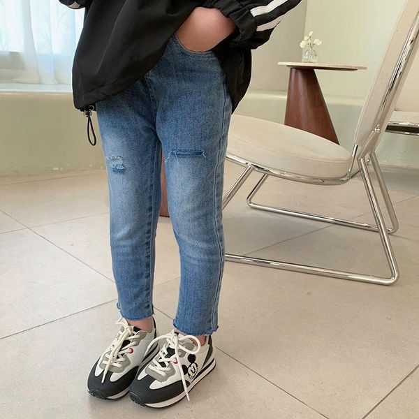 trousers girls' jeans 2021 autumn children's high elastic western style skinny pants slim, Blue
trousers girls' jeans 2021 autumn children's high elastic western style skinny pants slim, Blue