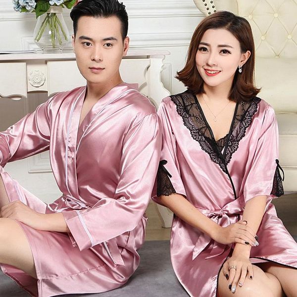 women's sleepwear spring summer men and women-bathrobe thin couples pajamas ice silk lace tank robe set special offer, Black;red
women's sleepwear spring summer men and women-bathrobe thin couples pajamas ice silk lace tank robe set special offer, Black;red