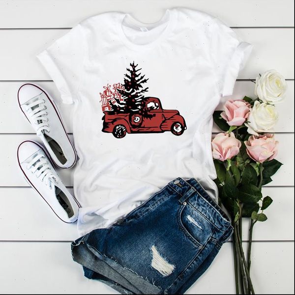 women lady t shirt new year truck printed tshirt ladies short sleeve loose tee shirt women female clothes graphic t shirt, White
women lady t shirt new year truck printed tshirt ladies short sleeve loose tee shirt women female clothes graphic t shirt, White