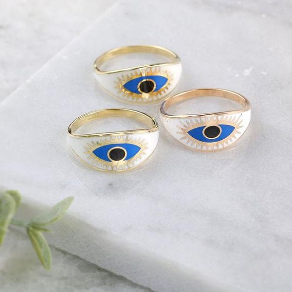 cluster rings gold color enamel turkish evil eye women finger ring boho bohemia fashion jewelry us size 5 6 7 8, Golden;silver
cluster rings gold color enamel turkish evil eye women finger ring boho bohemia fashion jewelry us size 5 6 7 8, Golden;silver