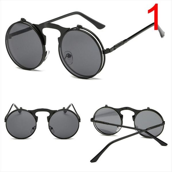 Retro Round Steampunk Flip Up Sunglass Women Mens Clip On Sunglasses Metal Punk Sun Glasses Male, White;black
Retro Round Steampunk Flip Up Sunglass Women Mens Clip On Sunglasses Metal Punk Sun Glasses Male, White;black