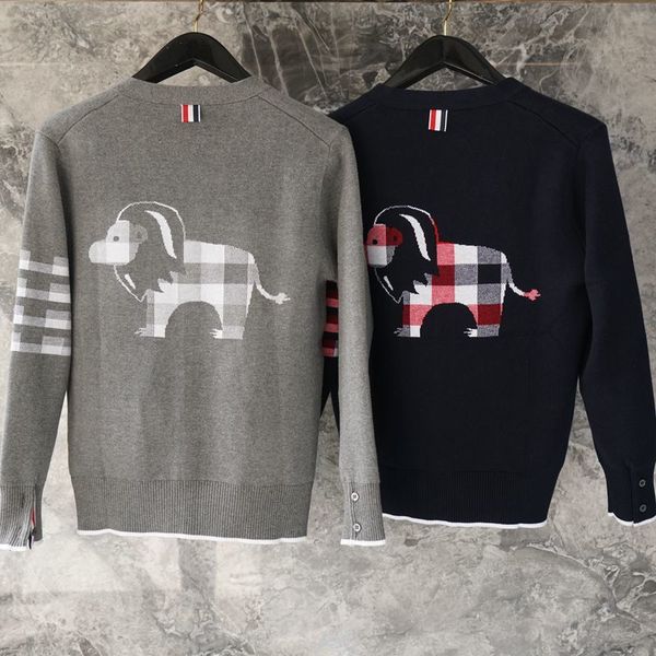 men's sweaters fashion brand also thin female male sweaters fit with cleavage in v cardigans striped clothing wool small lion standard, White;black
men's sweaters fashion brand also thin female male sweaters fit with cleavage in v cardigans striped clothing wool small lion standard, White;black