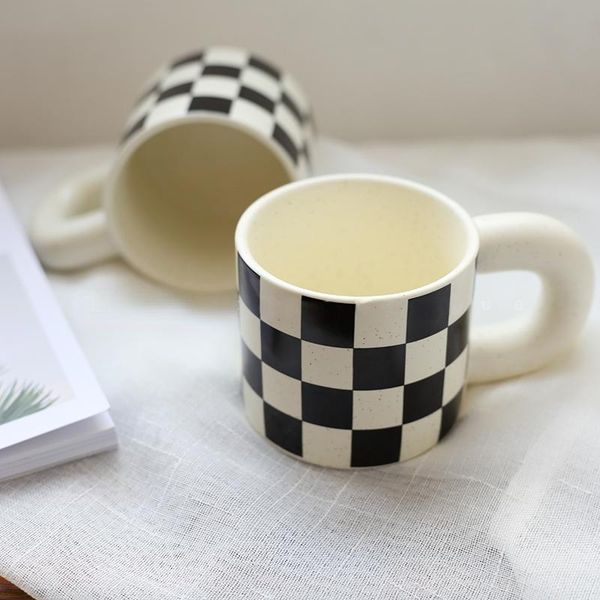 mugs nordic ins style checkerboard ceramic mug dish set vintage coffee cup milk breakfast with tray
mugs nordic ins style checkerboard ceramic mug dish set vintage coffee cup milk breakfast with tray