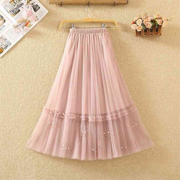 summer simple pink elastic high waist thin sweet fresh all-match casual women a-line pleated long skirt 210527, Black
summer simple pink elastic high waist thin sweet fresh all-match casual women a-line pleated long skirt 210527, Black