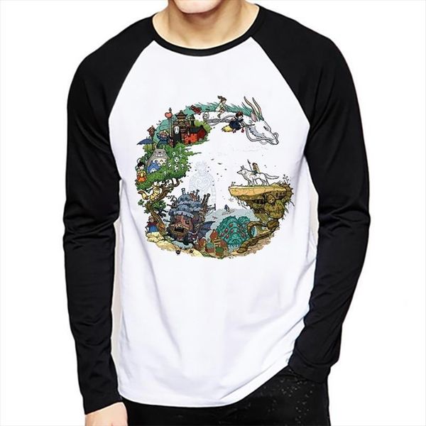 japanese anime totoro long sleeve men studio miyazaki hayao spirit away t women clothes shirts, White;black
japanese anime totoro long sleeve men studio miyazaki hayao spirit away t women clothes shirts, White;black