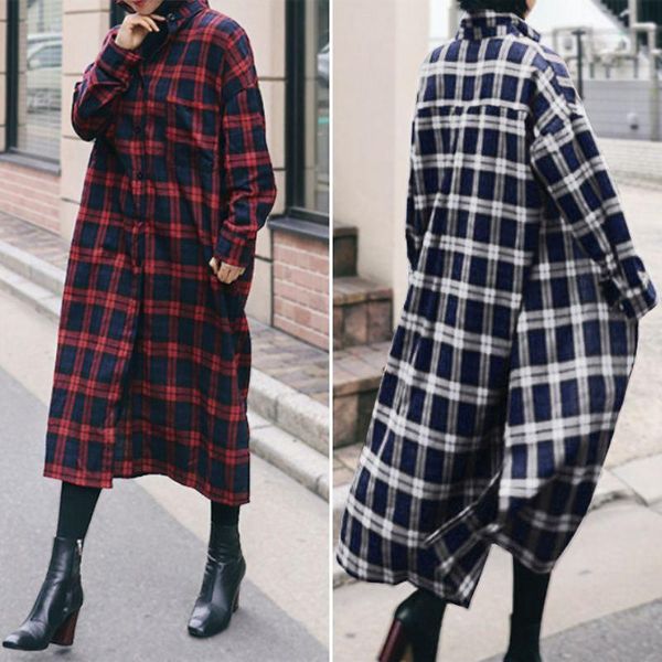 casual dresses women midi shirt 2022 ladies vintage vestidos plaid robe femme autumn long sleeve sundress plus size 5xl, Black;gray
casual dresses women midi shirt 2022 ladies vintage vestidos plaid robe femme autumn long sleeve sundress plus size 5xl, Black;gray