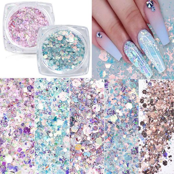 nail glitter 12 color holographic decoration powder shiny laser gel polished diy, Silver;gold
nail glitter 12 color holographic decoration powder shiny laser gel polished diy, Silver;gold