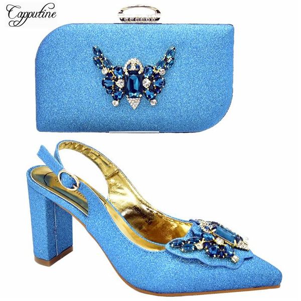 dress shoes excellent sky blue pointed toe african pump with evening bag set for fashion lady 688-16 heel height 8.5cm, Black
dress shoes excellent sky blue pointed toe african pump with evening bag set for fashion lady 688-16 heel height 8.5cm, Black