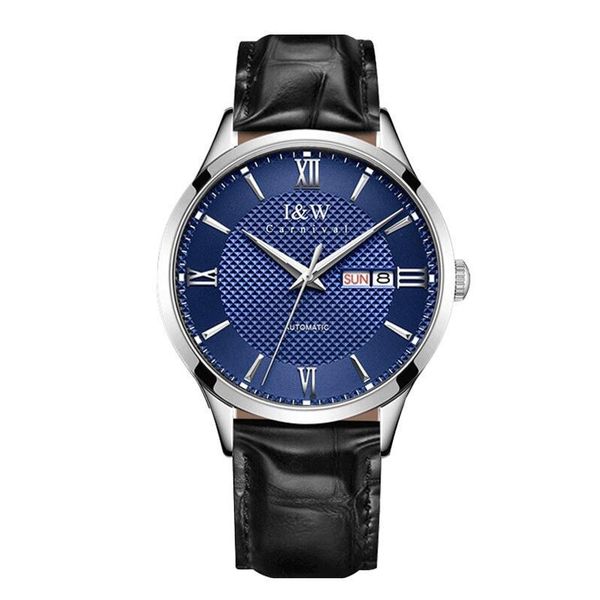 wristwatches miyota movement automatic watch for men brand carnival double calendar mechanical sapphire luminous reloj, Slivery;brown
wristwatches miyota movement automatic watch for men brand carnival double calendar mechanical sapphire luminous reloj, Slivery;brown