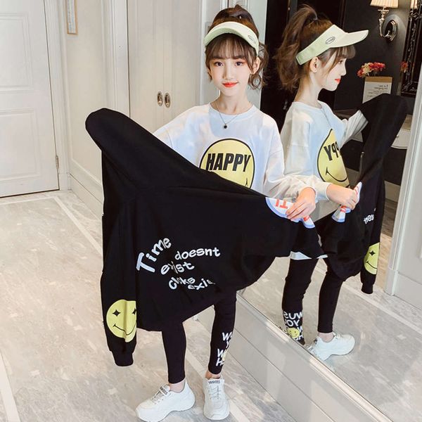 2021 girls' suit net red new big children's cloth fashionable foreign sle sports three piece set spring and autumn fashion, White
2021 girls' suit net red new big children's cloth fashionable foreign sle sports three piece set spring and autumn fashion, White