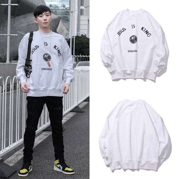 2021 new kanye west hoodie chicago crewneck sweatshirt ship hop men women jesus is king pullover mdw5, Black
2021 new kanye west hoodie chicago crewneck sweatshirt ship hop men women jesus is king pullover mdw5, Black