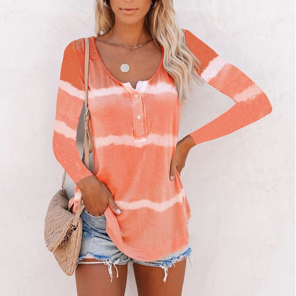 size lus brain strained 5xl long mouw tie dye print casual t-shirt button women o-neck mud camiseta, White
size lus brain strained 5xl long mouw tie dye print casual t-shirt button women o-neck mud camiseta, White