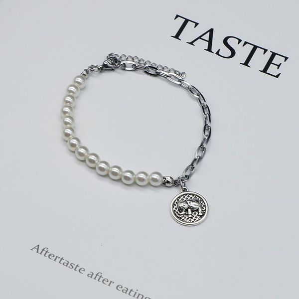 link, chain fashiontitanium steel sliver elephant pearl charm bracelet female jewelry trendy link bracelets bangle for women no fading, Black
link, chain fashiontitanium steel sliver elephant pearl charm bracelet female jewelry trendy link bracelets bangle for women no fading, Black